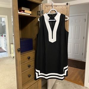 Fully lined Linen Eliza J into Dress